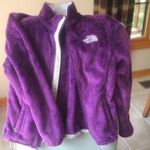 Fuzzy Fleece North Face Jacket